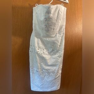 White House black market strapless dress size 8